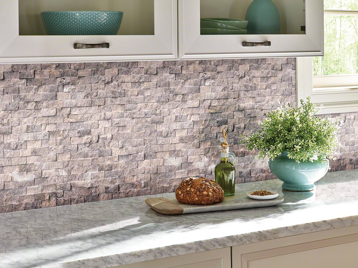 SILVER TRAVERTINE 1X2 SPLIT FACE